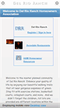Mobile Screenshot of delrioranchhoa.com